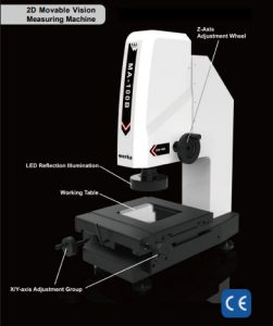 2D MOVABLE VISION MEASURING MACHINE