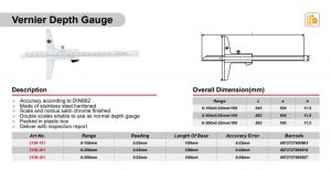 VERNIER DEPTH GAUGE